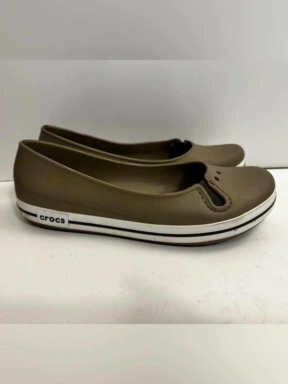 Crocs CROCBAND Prima Ballerina Ballet Flats Casual Comfort Shoes - Women’s Sz 10